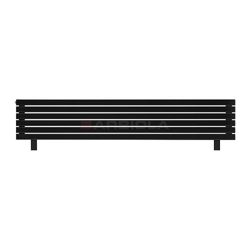 Arbiola Gorizont Liner HZ 2200-36-06 секции черный горизонтальный радиатор c боковым подключением с ножками