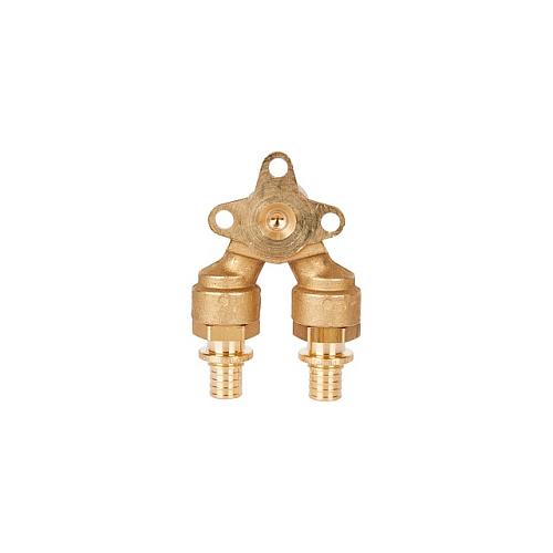STOUT Угольник 20x1/2" проточный настенный для труб из сшитого полиэтилена