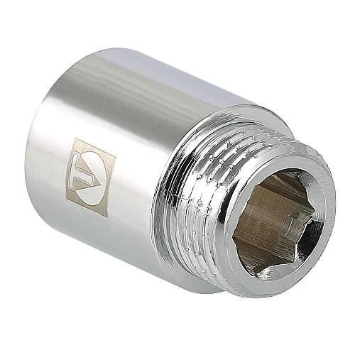 Valtec 1/2" x 30 мм Удлинитель хромированный внутренняя/наружная резьба