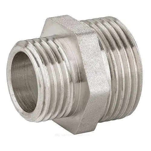 LD Pride Ниппель переходной DN25х20 (1"НР х 3/4"НР) латунь никель