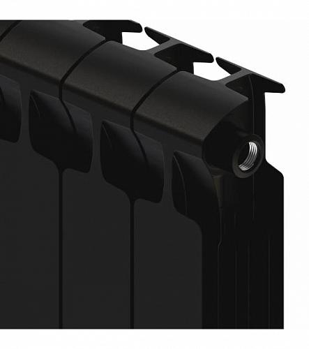 Rifar Monolit Ventil 500 14 секции антрацит биметаллический радиатор с нижним подключением
