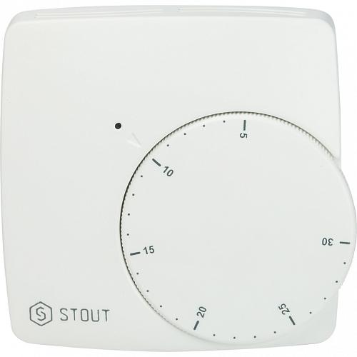 Stout Проводной электронный термостат WFHT-BASIC со светодиодом