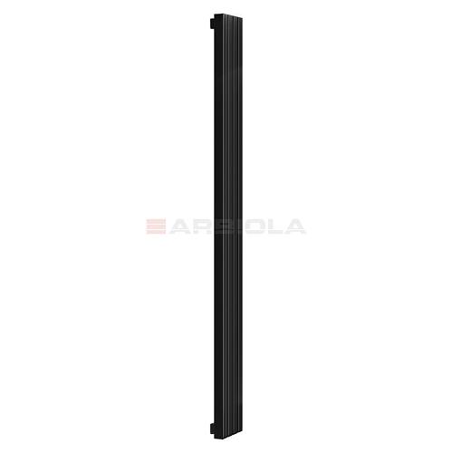 Arbiola Mono H 2200-60-12 секции черный вертикальный радиатор c боковым подключением