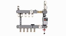 Henco Стальная коллекторная группа с насосом и зональным клапаном, 1/2"-1x3/4" Henco Стальная коллекторная группа с насосом и зональным клапаном, 1/2"-1x3/4"