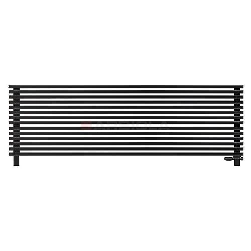 Arbiola Gorizont Compact VZ 2500-63-14 секции черный горизонтальный радиатор c нижним подключением с ножками