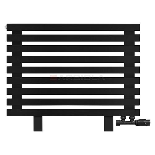 Arbiola Gorizont Ritmo VZ 1000-40-09 секций чёрный горизонтальный  радиатор c нижним подключением (на ножках)