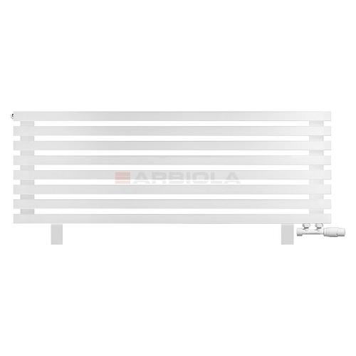 Arbiola Gorizont Ritmo VZ 1200-40-08 секций белый горизонтальный радиатор c нижним подключением (на ножках)