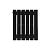 Arbiola Liner H 500-36-06 секции черный вертикальный радиатор c боковым подключением