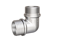 Углы 90° наружная резьба равнопроходные никелированная латунь