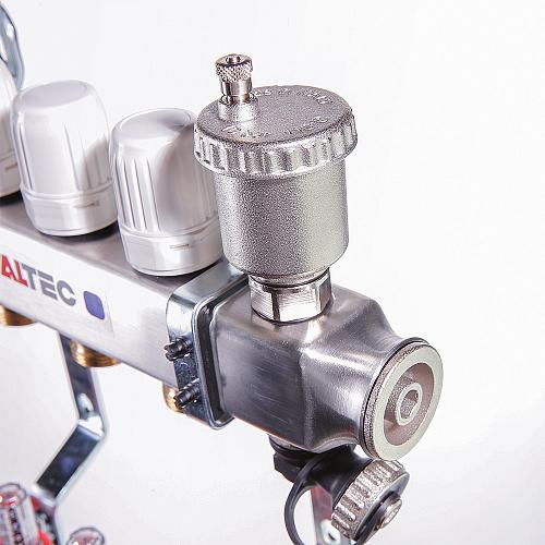 Valtec 1", 6 x 3/4", "евроконус" Коллекторный блок с регулировочными клапанами и расходомерами