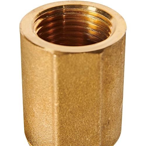 ROMMER Уголок настенный с длинным нарезным патрубком 20-G1/2 для трубы из сшитого полиэтилена осевой