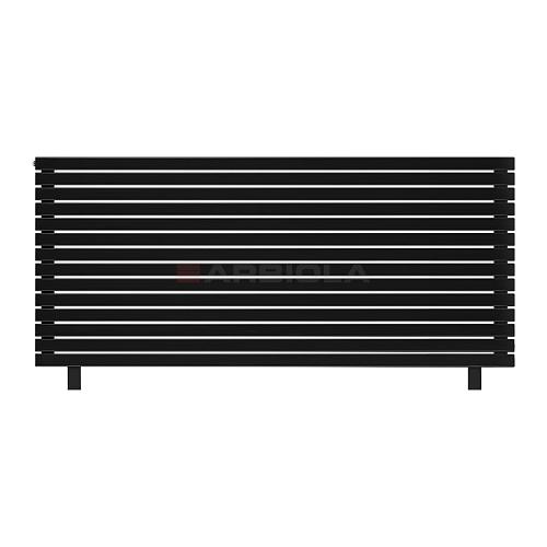 Arbiola Gorizont Liner HZ 2000-36-14 секции черный горизонтальный радиатор c боковым подключением с ножками