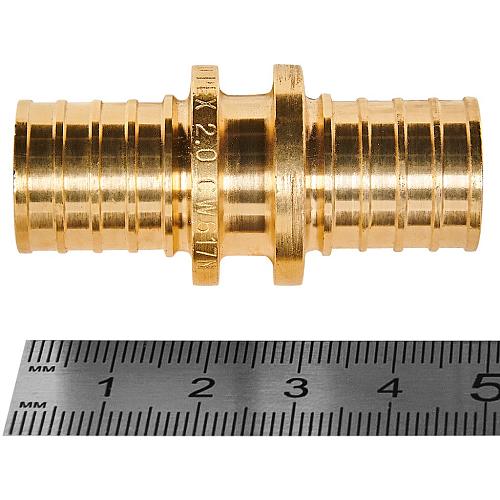 ROMMER Муфта соединительная равнопроходная 20х2.0 для труб из сшитого полиэтилена осевая