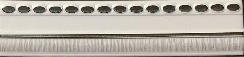 Tagina Fleur Deco Bordo Punti Rilievo Argento White 7×30 см Бордюр