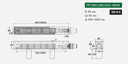 Itermic ITF 80-80-800 конвектор напольный