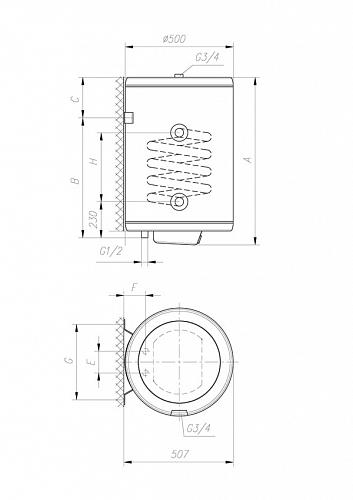 GORENJE GBK100ORLNB6 Эл. накопительный водонагреватель