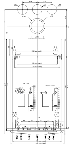 Chaffoteaux (Ariston) Pigma Ultra System 25 CF Настенный одноконтурный традиционный газовый котел